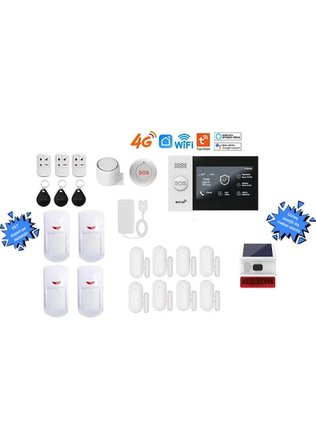 Akıllı Güvenlik Alarm Sistemleri Güneş Enerjili Dış Siren ve Pet Uyumlu Orta Plus